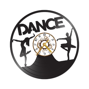 FREE Shipping!!FREE SHIPPING!! Dance lovers vinyl record clock