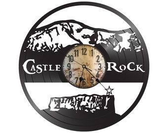 FREE Shipping!!FREE SHIPPING!! Castle Rock-Colorado Vintage Re-Purposed vinyl record clock