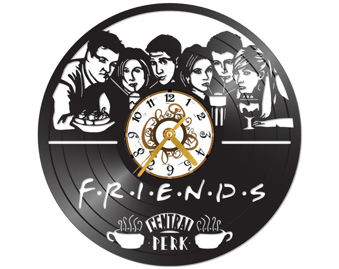 Vinyl record clock - record for wall - vinyl for walls - TV sitcom decor - wall clock - TV sitcom art