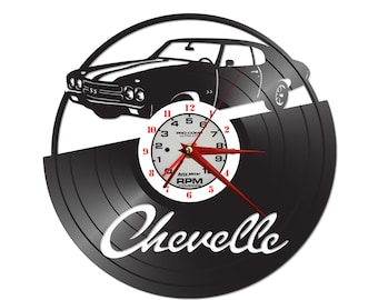 FREE Shipping!!FREE SHIPPING!! Chevelle themed vinyl record clock