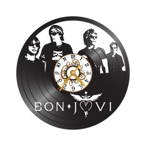 Reloj de disco de vinilo ** ENVÍO GRATIS ** - discos para pared - vintage - reloj de grabación reutilizado - reloj de pared