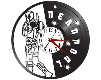 Vinyl record clock decor comedy
