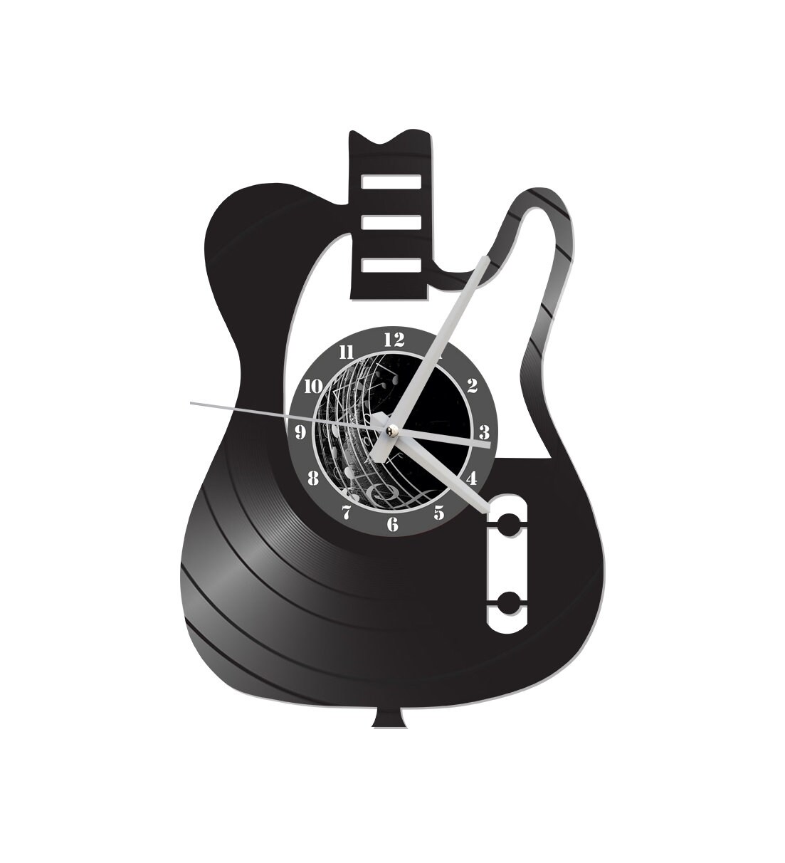 Personalized Neon Guitar Wall Clock – Blues Music Band Studio Decor, USA Made