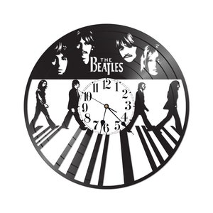 Vinyl record wall clock FREE SHIPPING in USA vintage re-purposed vinyl record image 1