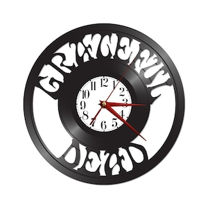 Vinyl record clock ** FREE SHIPPING**  - records for wall - vintage - re-purposed record clock - wall clock