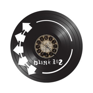 Vinyl record clock- upcycled-blink