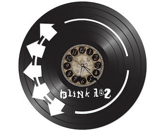 Vinylskivaklocka - återvunnen - blink