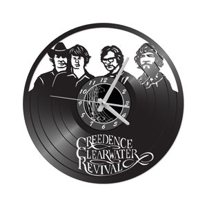 Vinyl record clock - Records for wall - CCR decor - vinyl decor for walls - 50&#39;s decor - 60&#39;s decor
