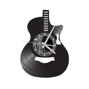 Envío GRATIS!! ENVÍO GRATIS!! Reloj de vinilo con forma de guitarra acústica