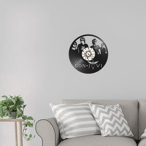 Vinyl record clock FREE SHIPPING records for wall vintage re-purposed record clock wall clock image 2