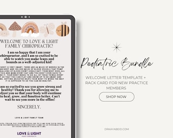 Chiropractic Office Hand Out Templates Family Wellness - Etsy