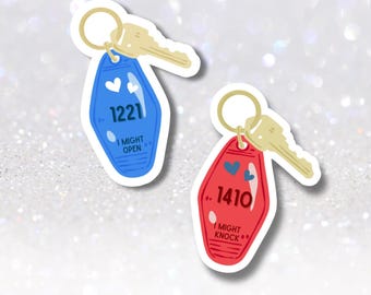 Room Key Sticker - LGBTQ Kindle Accessories - Hotel Key Sticker - Funny Hockey Romance Decal - We're Lovers Sticker
