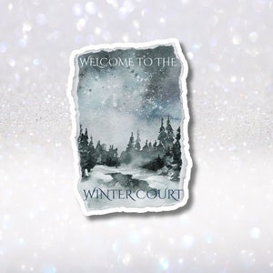 ¡Calcomanía de vinilo de la Corte de Invierno de ACOTAR! Calcomanía TOG de Una corte de espinas y rosas; Velaris; Rhysand; Kindle Charm; Book Lover; Kindle Pops; Book Nerd