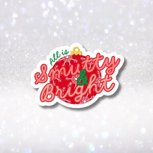 Sticker boule de Noël charbon rigolo - Sticker vacances livresques charbonneux et lumineux - Ornement holographique breloques Kindle - Sticker Kindle Pops