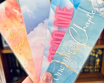 Colorful Bookmark Set - Neon Page Holders - Preppy Aesthetic Reader Bundle - Cute Bookish Gifts - Reading Accessories - Page Markers