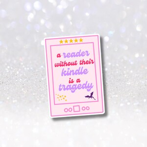 Stickers Kindle dragons - sticker livres romanesques fantastiques - stickers breloques Kindle - déco lecture cinq étoiles - sticker Kindle Reader - amoureux des livres