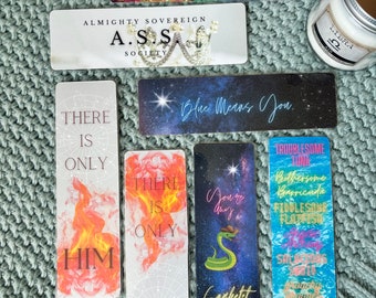Bookmark Set Zodiac Academy | Snake Crown Bookmark | Colorful Laminated Bookmarks | Gifts for Readers | Libra Gemini Aquarius Zodiac Gift