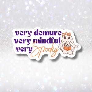 Sticker vinyle fantôme d'Halloween très prudent, très attentif, très effrayant, décoration pour les amoureux de l'automne, cadeaux Kindle impertinents pour fille, cadeaux de fête d'Halloween pour enfants