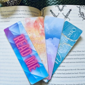 Ensemble de signets pour amoureux des livres | Signets de chapitre de plus | Ensemble de signets colorés | Cadeau de lecture | Traqueurs de livres | Signets plastifiés | Réserver un cadeau