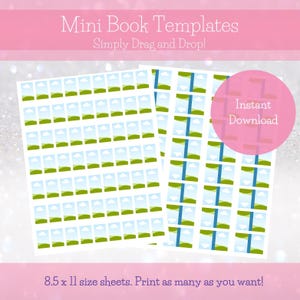 Digital Mini Book Editable Template - Reading Tracker Bookshelf - Canva TBR Book Jar Covers - 1:12 Dollhouse Miniatures - Anxiety Bookshelf
