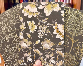 Rose Gold Kindle Inserts - E-reader Floral Skins - Metallic Gold Kindle Accessories -  Minimalist Tablet Covers for Clear Case - Kobo Libra