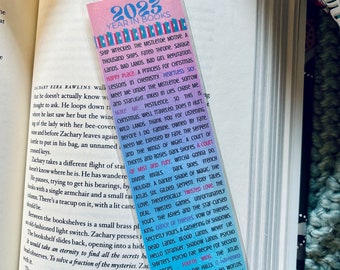 Custom Reading Log Bookmark | Book Tracker | Book Lover Gift | Personalized Page Holder | Rainbow Bookmarks