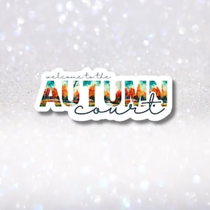 ACOTAR Autumn Court vinylsticker - Een hof van doorns en rozen TOG-sticker - Kindle Charm - Bookish Fantasy Stickers - sticker boekenliefhebber - SJM