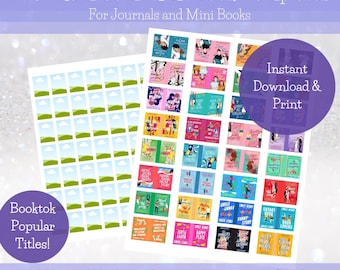 de Mini couverture de livre de comédie romantique | Suivi de lecture Romance Booktok | Miniatures pour maison de poupée | Ornement de mini-livre d'étagère Anxiety