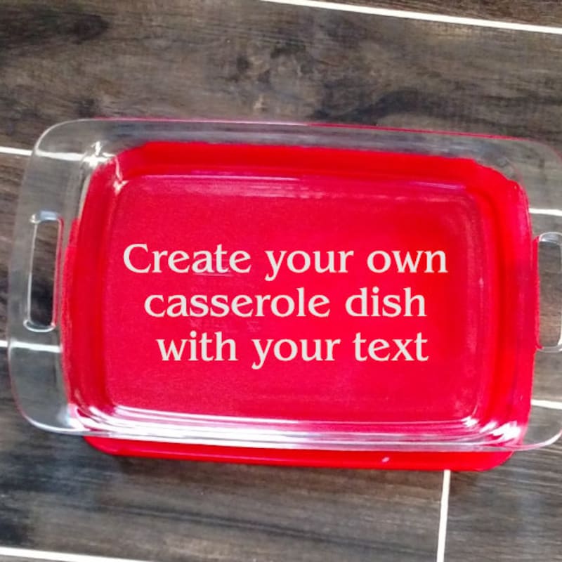 Personalized Casserole Dish - Etsy