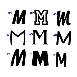 Single Letter Vinyl Decal: Personalized Initial for Tumbler or Water Bottle
