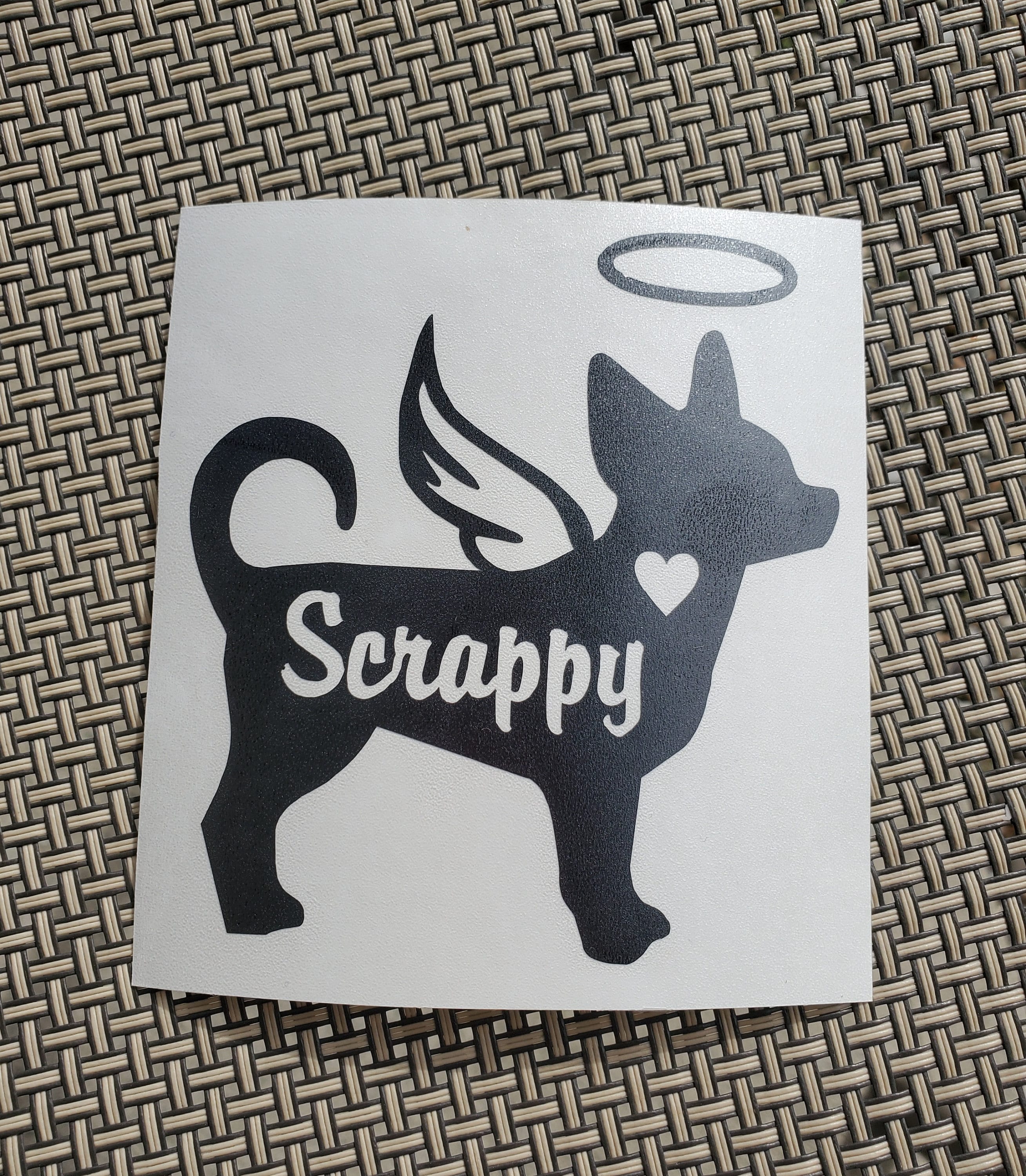 Vinyl Sticker: Glitter Scrappy Vinyl Sticker: Glitter Scrappy