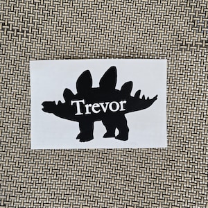 Dinosaur Vinyl Decal Personalized with Name, Custom Decal, Dino