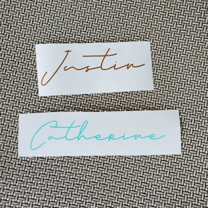 Custom Name Vinyl Decal, Tumbler Decal,  Wedding Decal, Gift Decal