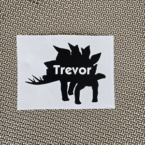 Dinosaur Vinyl Decal Personalized with Name, Custom Decal, Dino