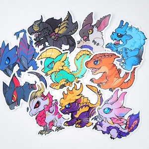 Monster Hunter Rise vinyl stickers