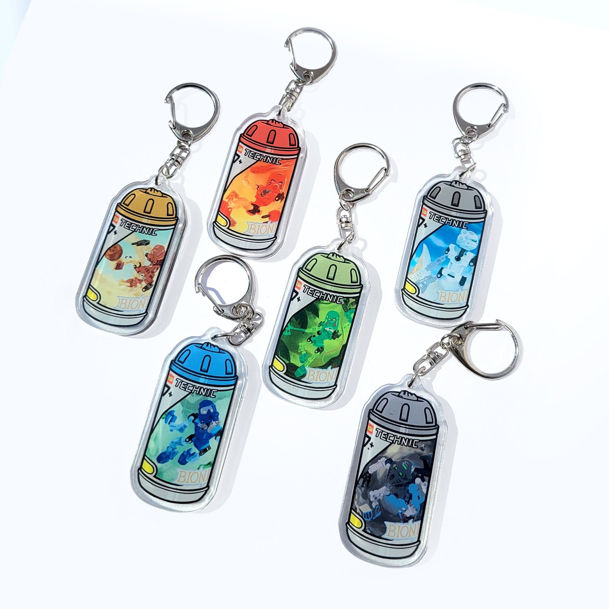 Toa Mata Canister Acrylic Shaker Keychains (read Desc) - Etsy