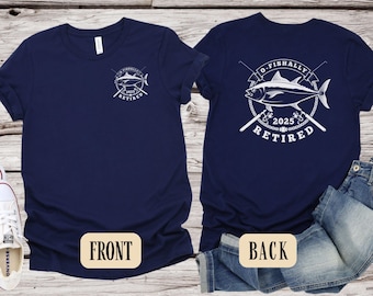 Fishing Retirement Gift, Personalized Retirement Gift, Customized Fishing Retirement Shirt, O-Fishally Retired Shirt, Gift for Fisherman