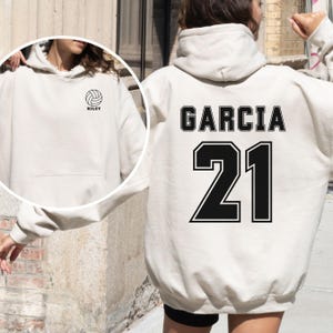 Volleyball Hoodie, Personalized Volleyball Hoodie, Custom Name Volleyball Hoodie, Volleyball Player Gift, High School Volleyball, Volleyball