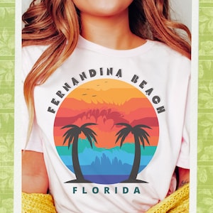 Fernandina Beach T-Shirt | Fernandina Beach Florida | Florida Shirt | Vacation Shirt | Summer Shirt | Florida Beaches | Tropical Beach Shirt