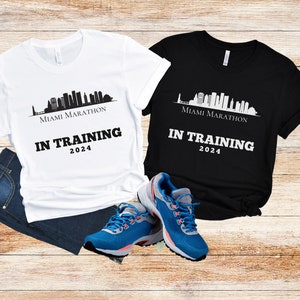 Miami Running Shirt, Marathon Training Sweatshirt, Half Marathon Shirt, T-Shirt for Runner, T-Shirt for Marathon Training, Gift for Runner