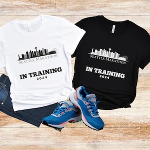 Seattle Running Shirt, Marathon Training Sweatshirt, Half Marathon Shirt, T-Shirt for Runner, T-Shirt for Marathon Training, Gift for Runner