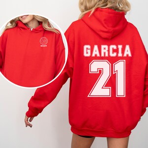 Volleyball Hoodie, Personalized Volleyball Hoodie, Custom Name Volleyball Hoodie, Volleyball Player Gift, High School Volleyball, Volleyball