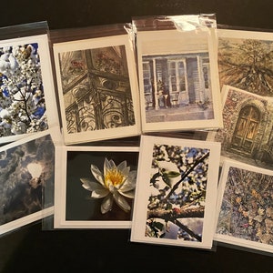 Cartes de correspondance sur le thème de l'architecture et de la nature, cadeau, parmi mes oeuvres d'art originales les plus populaires.