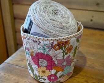 Floral Fabric Storage Bin Cotton Organizer Basket FREE SHIPPING