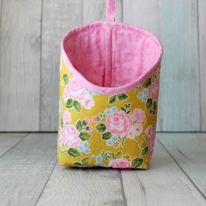 Floral Fabric Storage Bin: Floral Organization Container