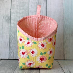 Floral Fabric Storage Bin: Floral Organization Container