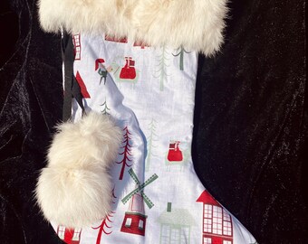 Christmas Stocking - Santa House