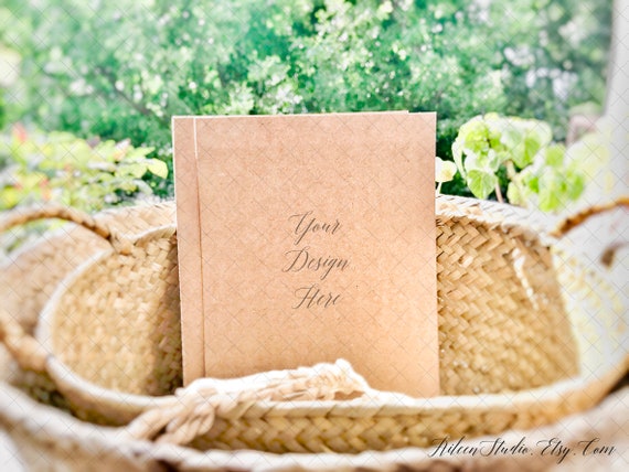 5x7 Wedding Invitation Mockup Wedding Menu Card Mock Up