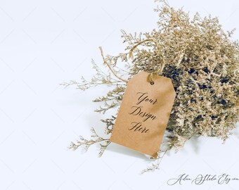 Gift tags mockups, Styled stock photography, Wedding Favor card mockups