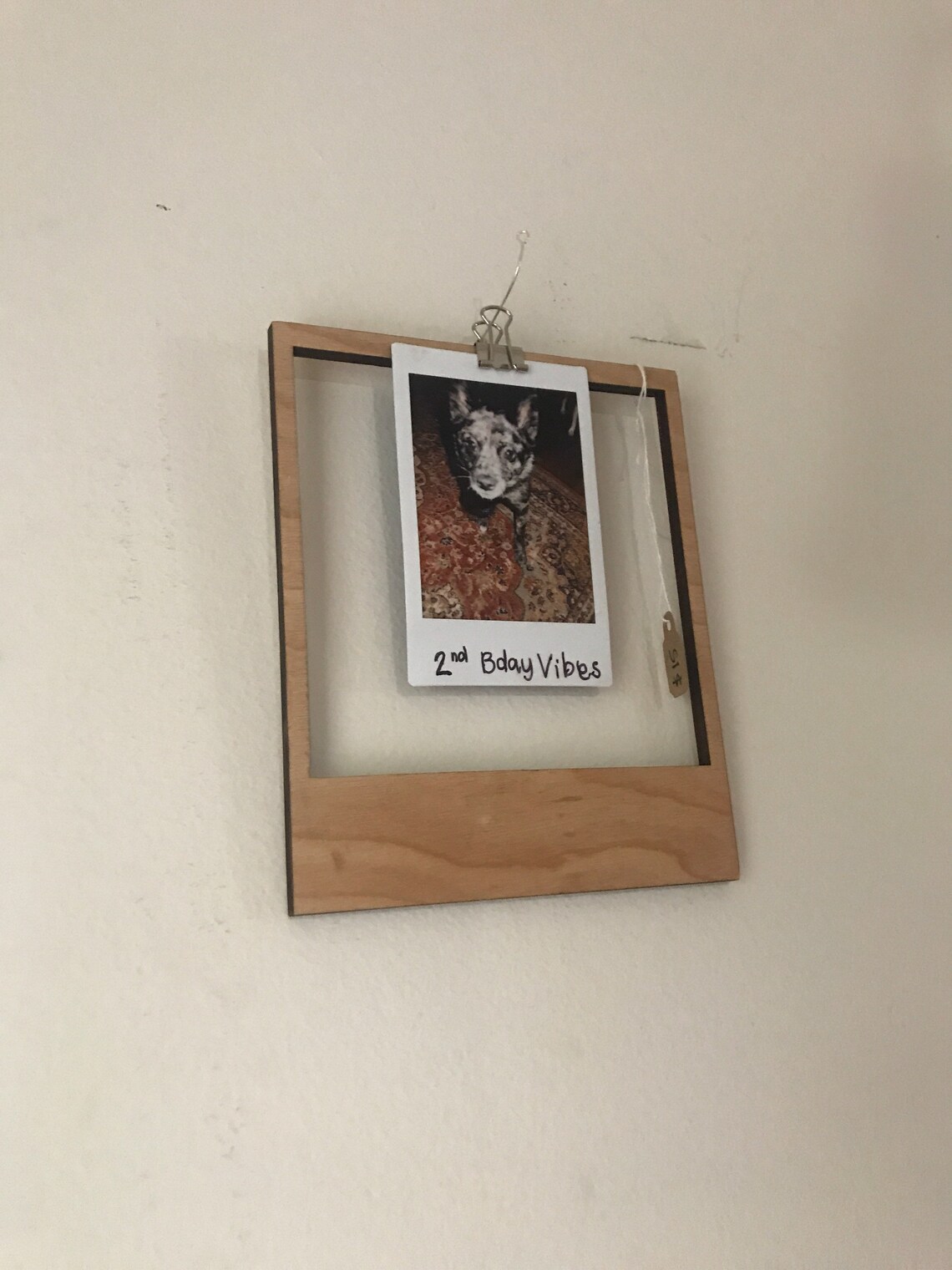 Wood Picture Clip Frame LARGE Etsy